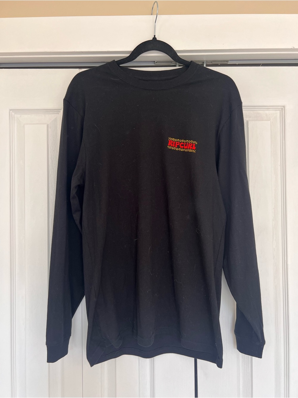 Rip Curl Black Long Sleeve Tee with big Back Graphic